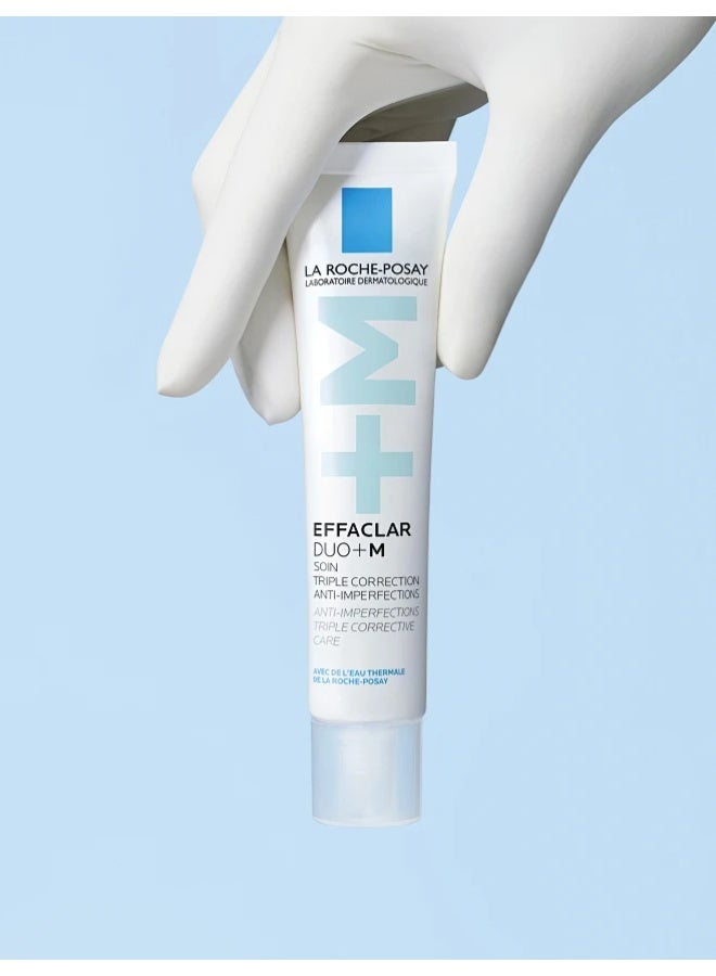 عام لا روش بوزيه إيفاكلار ديو+إم علاج البثور 40 مل - يستهدف البشرة الدهنية والبثور - Image 1